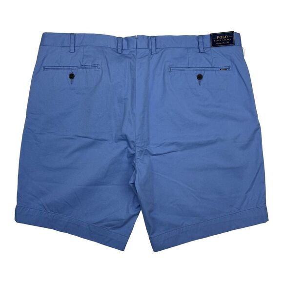 New POLO by Ralph Lauren Men US 42 Light Blue Shorts Classic Flat Front - Picture 3 of 13